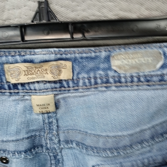 Nine West Vintage America 'Missy' women's bootcut blue jeans with rhinestones an - Picture 5 of 9